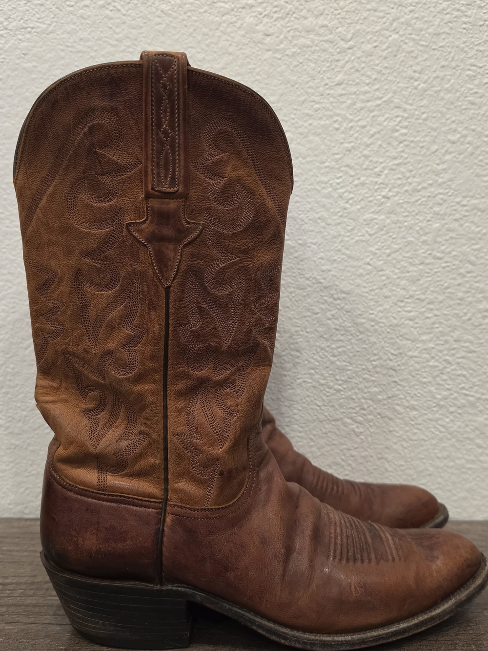 Lucchese Classics Handmade Mad Dog Goat Cowboy Boots Men's 10 B L0002 N1549 VTG